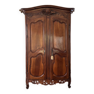 18th-century Provençal walnut wardrobe