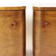 Minimalistic Art Deco Bedside Tables In Walnut Veneer, Czechoslovakia 1930s