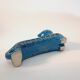 Vintage cat statue, Aldo Londi for Bitossi, Rimini blue series