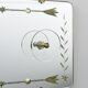 Coat rack with five engraved mirror hooks from Cristal Arte, Italy