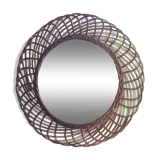 Miroir en rotin