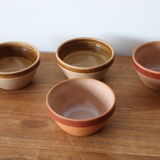4 stoneware bowls