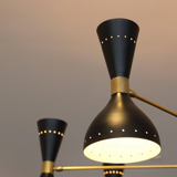 Moonlight chandelier 8 arms black