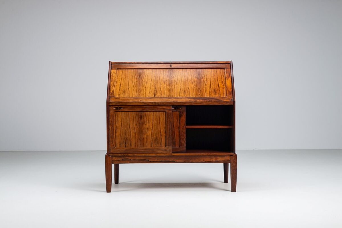 Cabinet secrétaire H.W. Klein en palissandre Bramin Danemark 1960