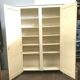 20th century patinated solid fir storage cabinet