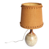 Ceramic and jute lamp