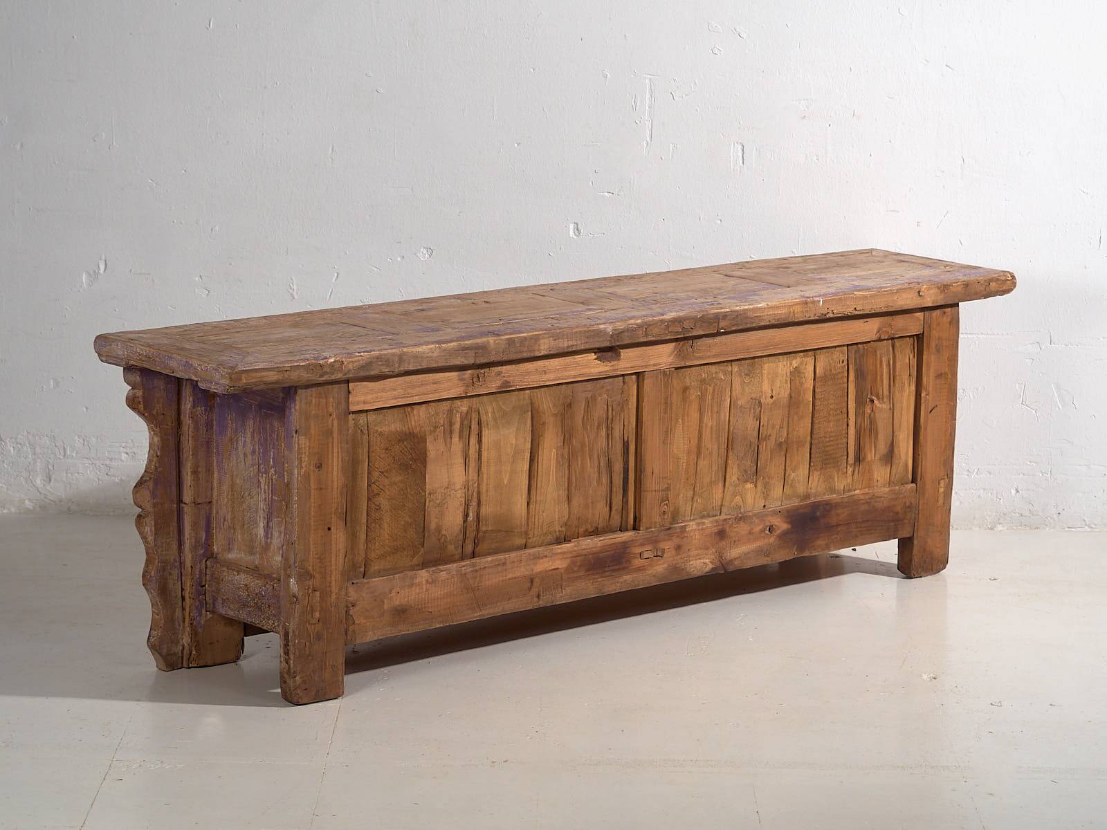 Antique carved sideboard in purple tones (c.1850) #65