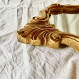 Antique wall mirror in gold leaf resin