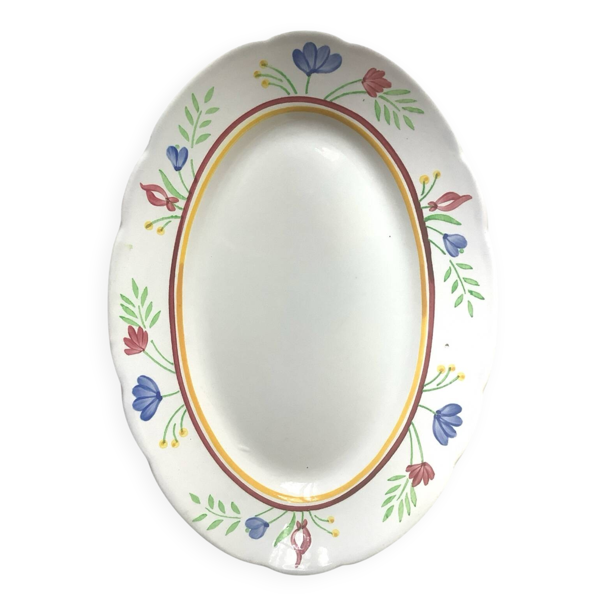 Digoin Sarreguemines oval dish