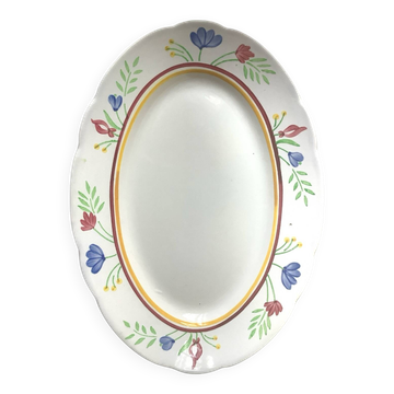 Digoin Sarreguemines oval dish