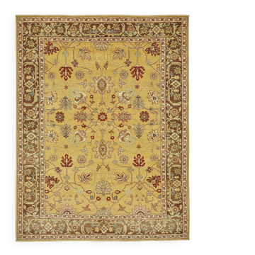 Turkish Handknotted Wool Oushak Rug 237 cm x 308 cm