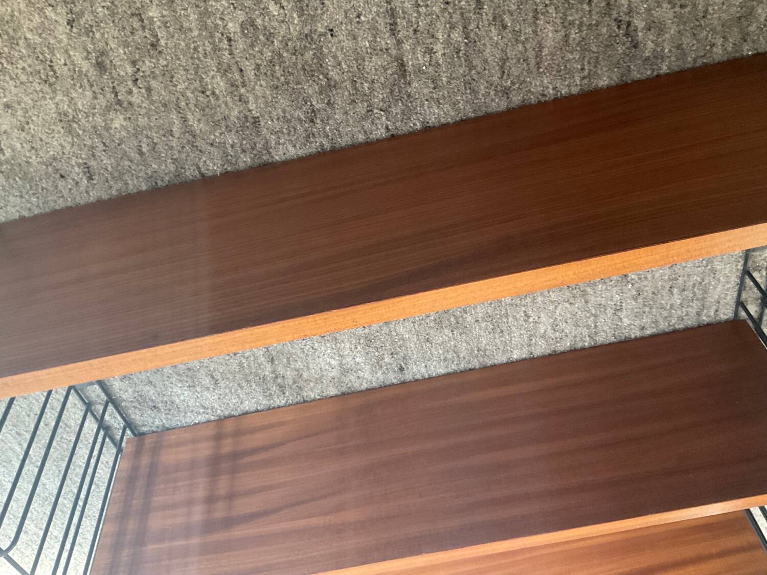 Tomado shelf from the 60s in teak and metal