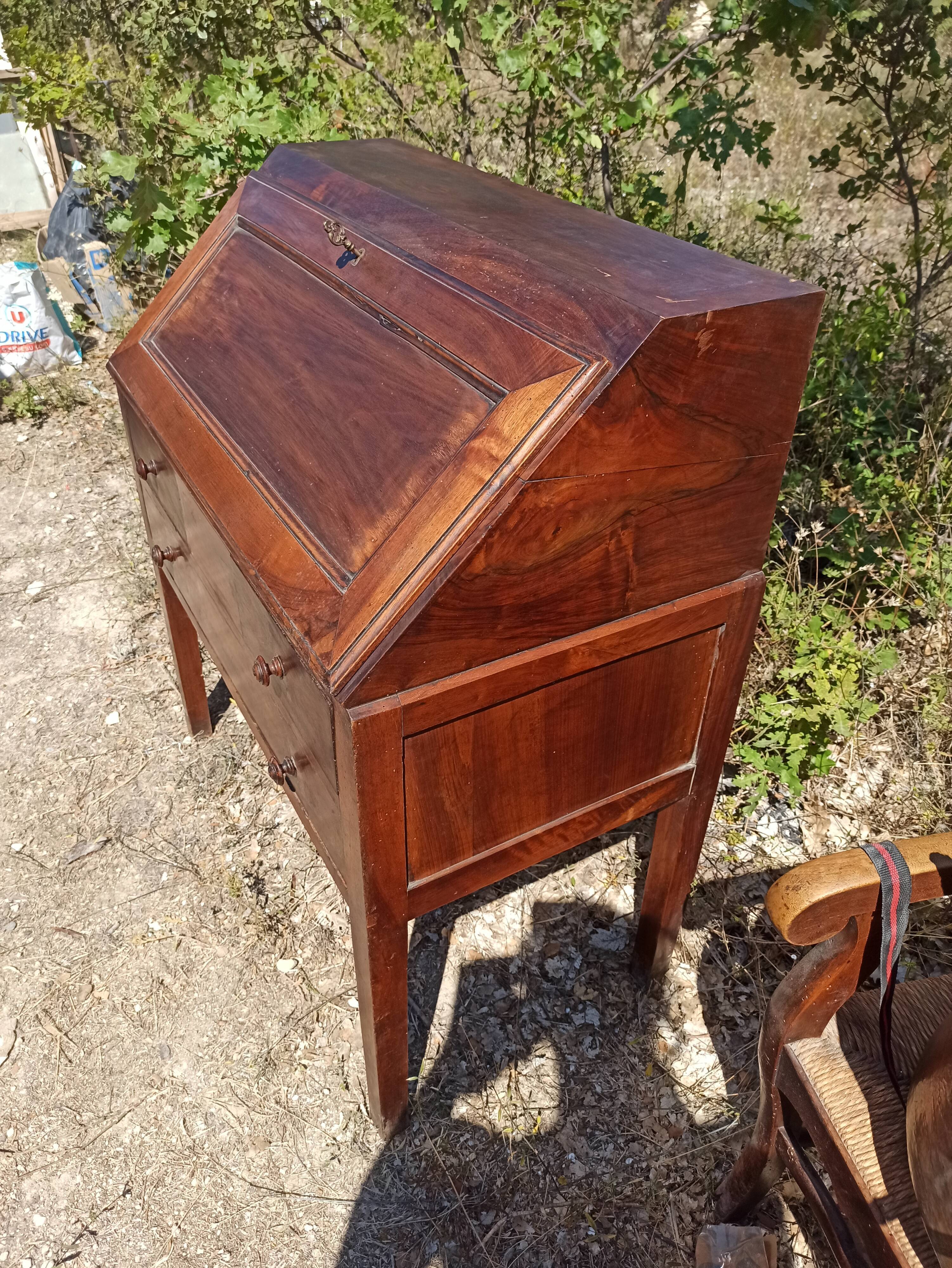 Secrétaire noyer d'époque