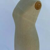 Mannequin of couture 1900 fabric structure wood