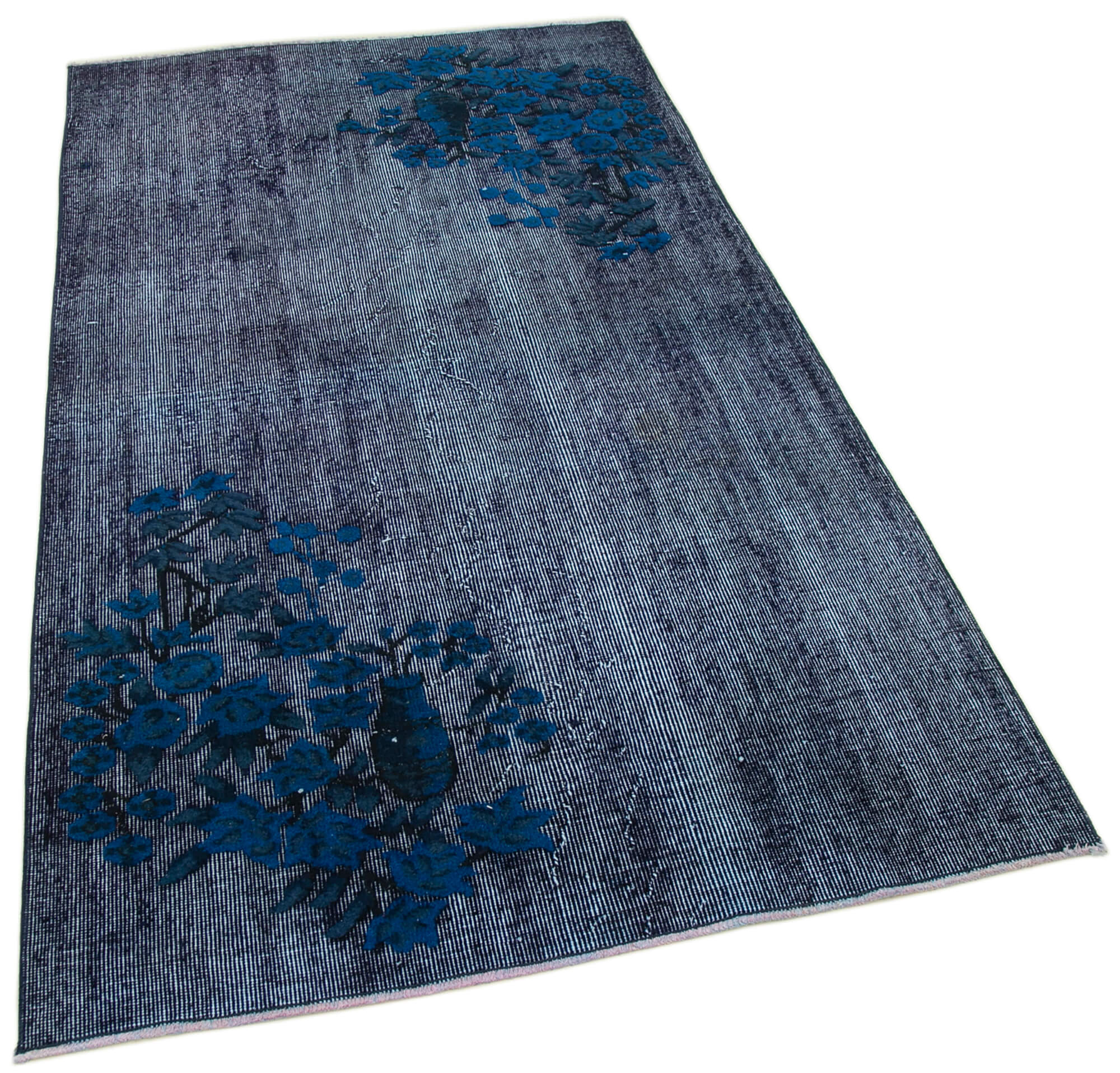 Hand-knotted vintage oriental 1980s 112 cm x 201 cm purple rug