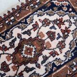 Vintage persian carpet hamadan handmade 60cm x 97cm 1970s