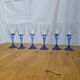 Service of 30 blue footed glasses.