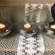 Trio of designer tealight holders