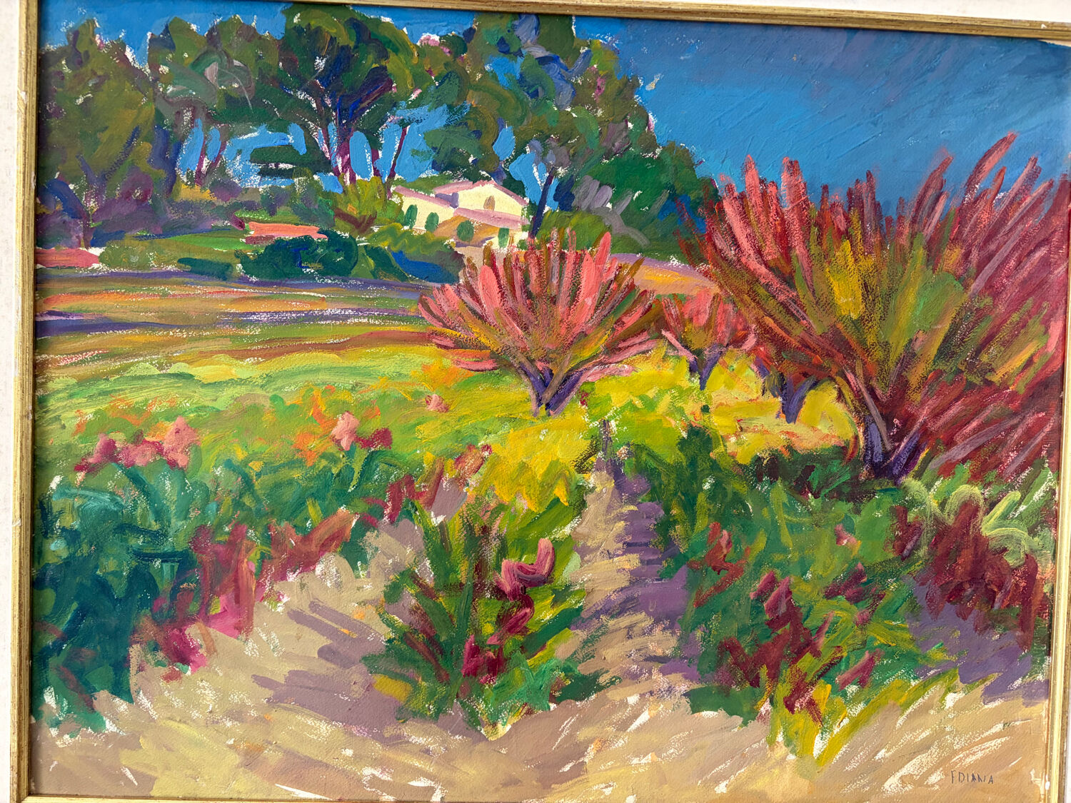 Southern landscape signed by Diana