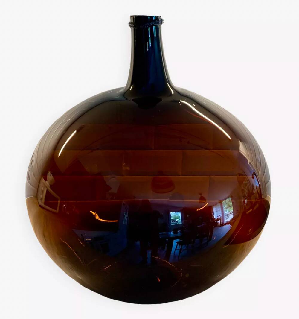Dame-jeanne ambrée fin 1800 env 30/35L