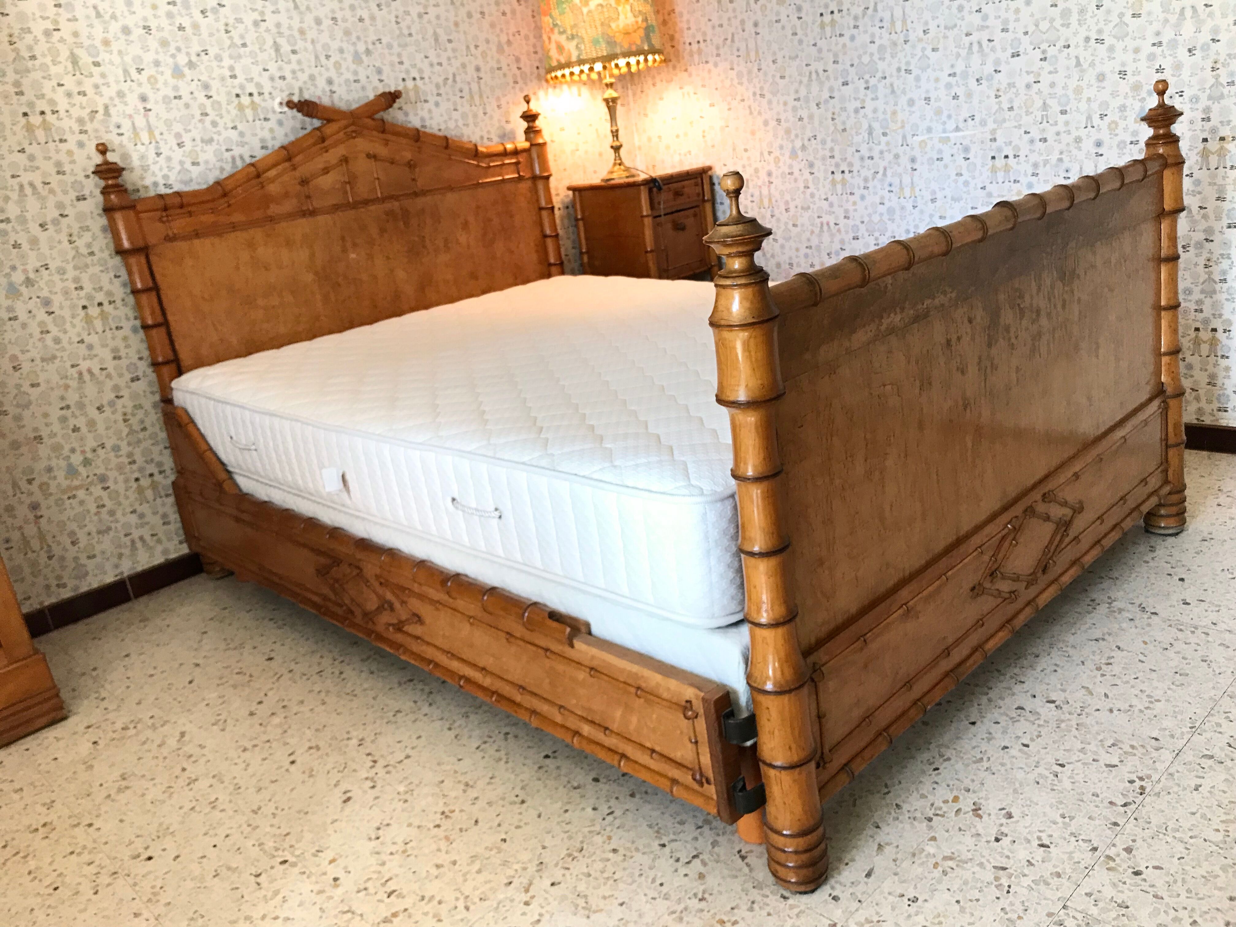 Bed bamboo collection circa 1870 Napoleon III