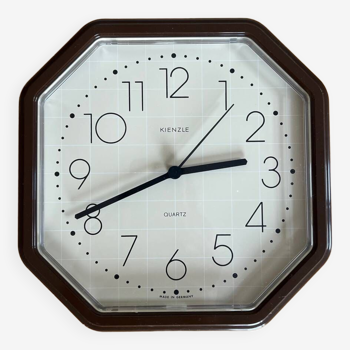 Horloge vintage allemande kienzle quartz marron