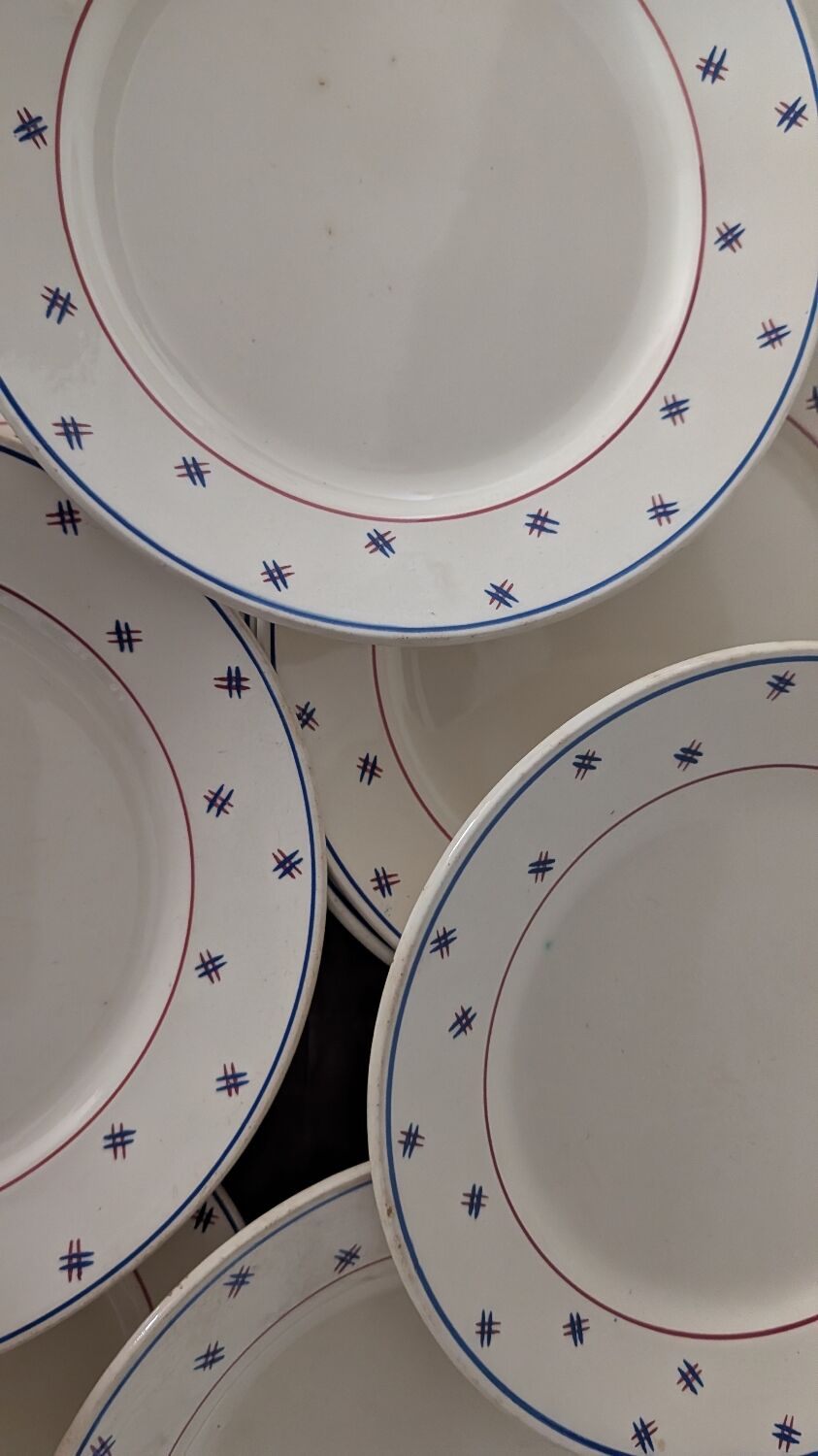 Assiettes K&G Lunéville Pierre années 30