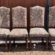 Colonial armchair in solid wood and weaving