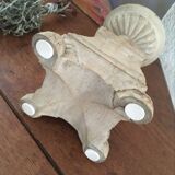 Indian candlestick wood and glass