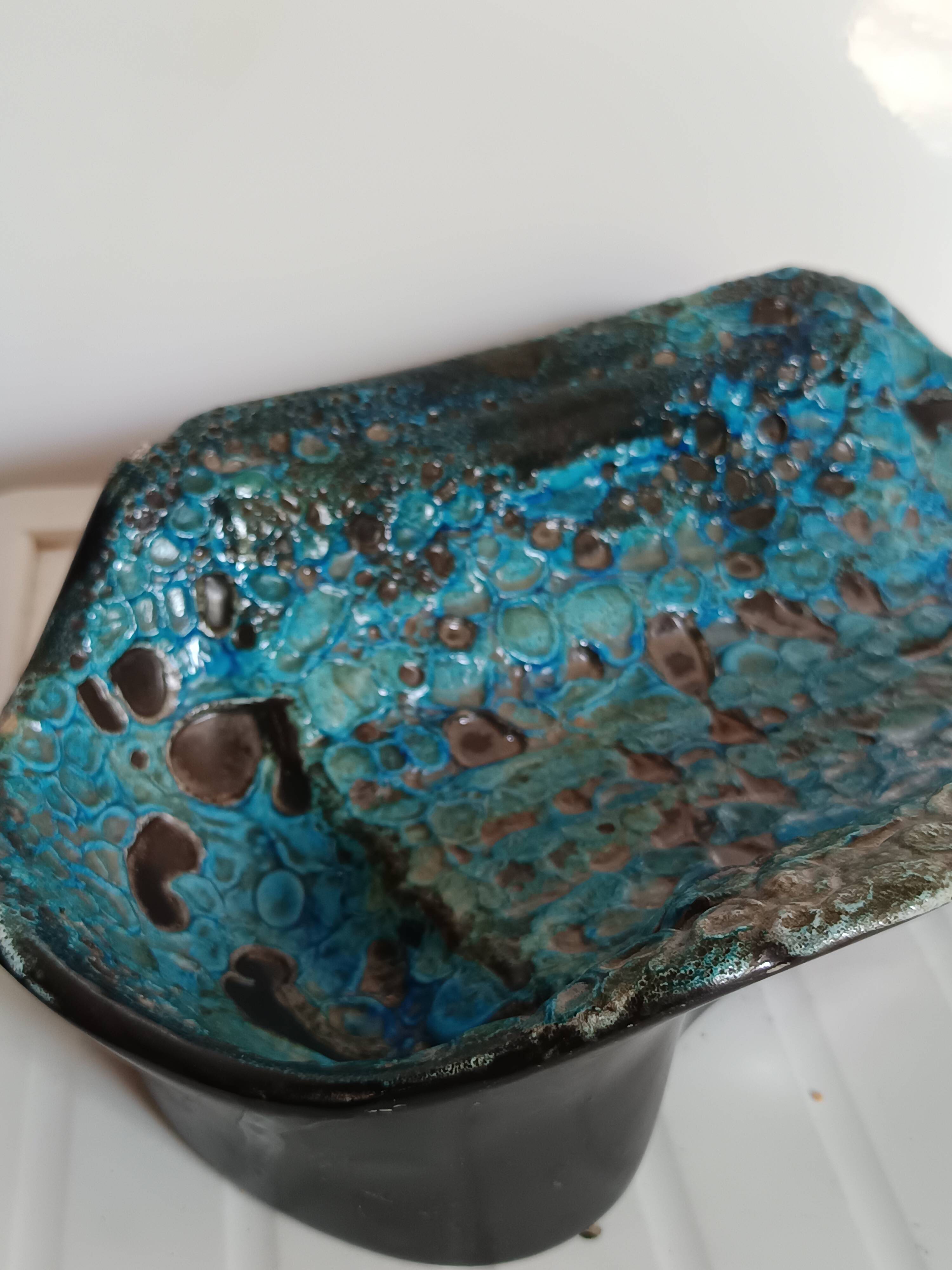 Ceramic plate Émaux des Glaciers "The Cyclops" – 1970s