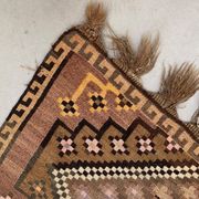 Vintage Turkish Kilim 377x152 cm wool kelim rug large