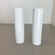 Set of 2 Abstract Op Art Vase Tapio Wirkkala Rosenthal Studio Line Germany 1980s