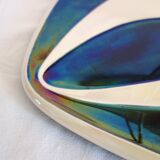Verceram iridescent ceramic cheese board from the 60s