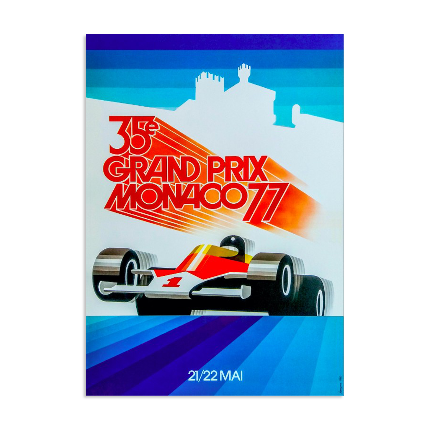 Monaco F1 Grand Prix poster