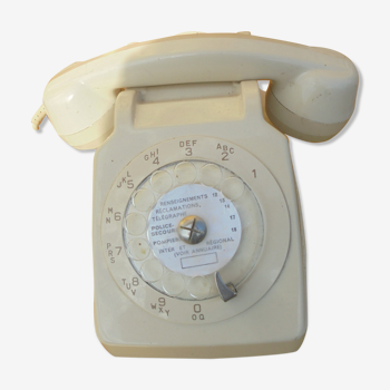 Telephone socotel s63 vintage ivoire