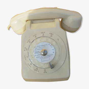 Telephone socotel s63 vintage ivory