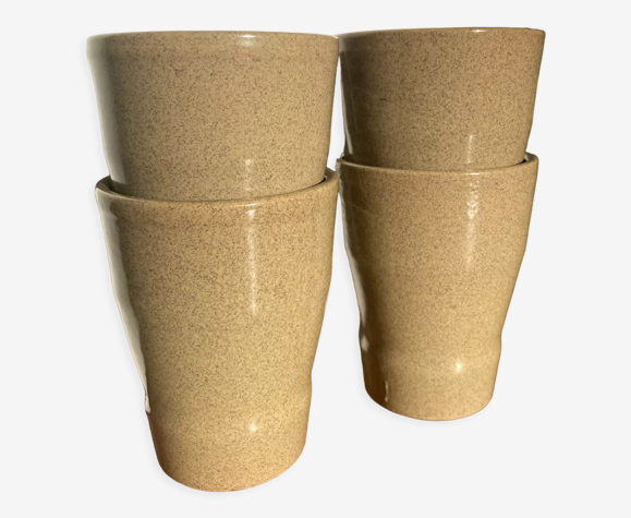 4 tasses en grès