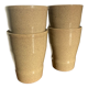 4 stoneware cups