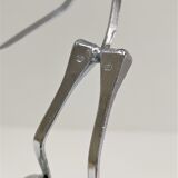 Sculptural metal paper press design 90s
