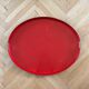 Large antique lacquered metal tray