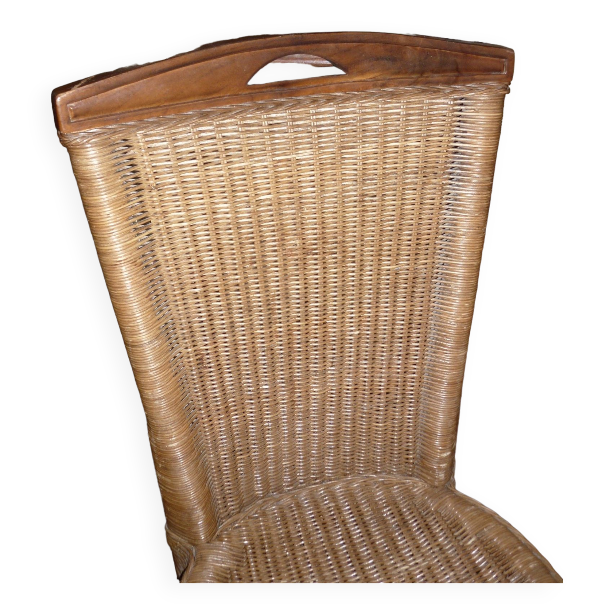Pair of 2 rattan chairs