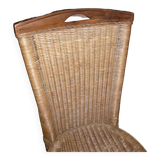 Pair of 2 rattan chairs