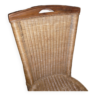 Pair of 2 rattan chairs