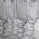 Lot of 12 vintage crystal champagne flutes, Italy 1970s.