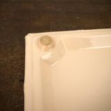 Digoin plate under pink earthenware