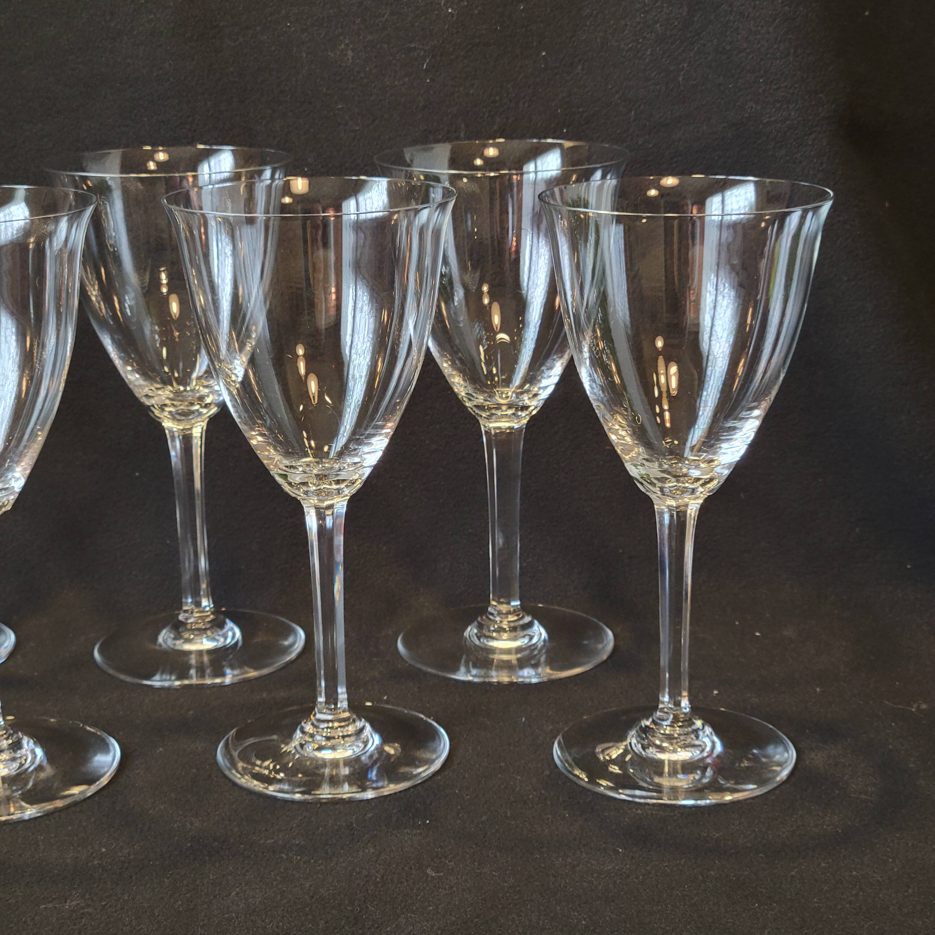 8 Baccarat Coppelia water glasses in perfect condition