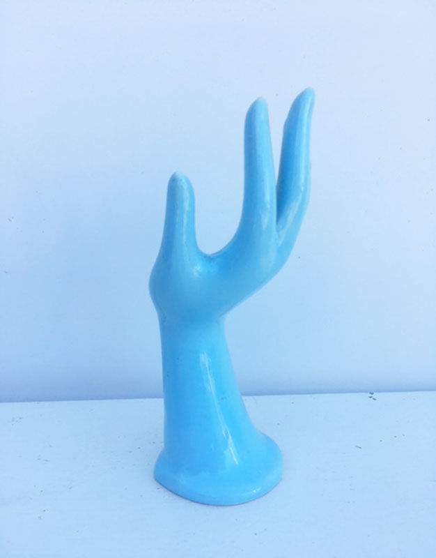 Blue hand