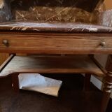 Wooden and marble dressing table