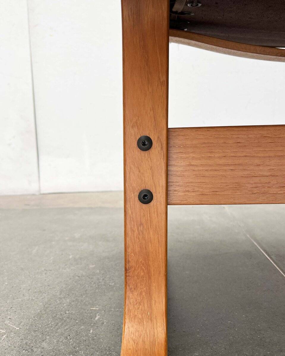 Modern Mid-Century Norwegian Siesta Pouf in Leather by Ingmar Relling for Westnofa, 1960s