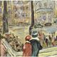 Vintage Mid-Century Caroline Bennett Paris Cityscape Scene Oil Painting